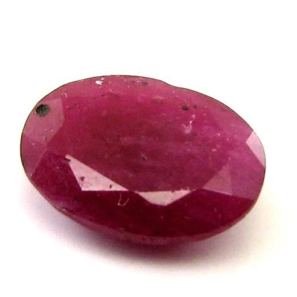 1.4 Ct Natural Red Ruby Oval Faceted Durable Gemstone
