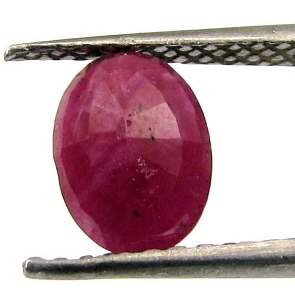 1.4 Ct Natural Red Ruby Oval Faceted Durable Gemstone - Image 3