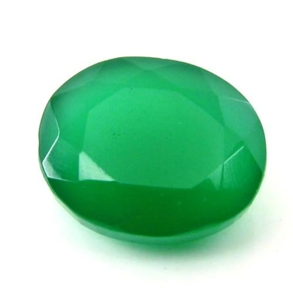 10CT Genuine Green Onyx Crystal – Rich Green Gemstone for Rings, Pendants & Gifts
