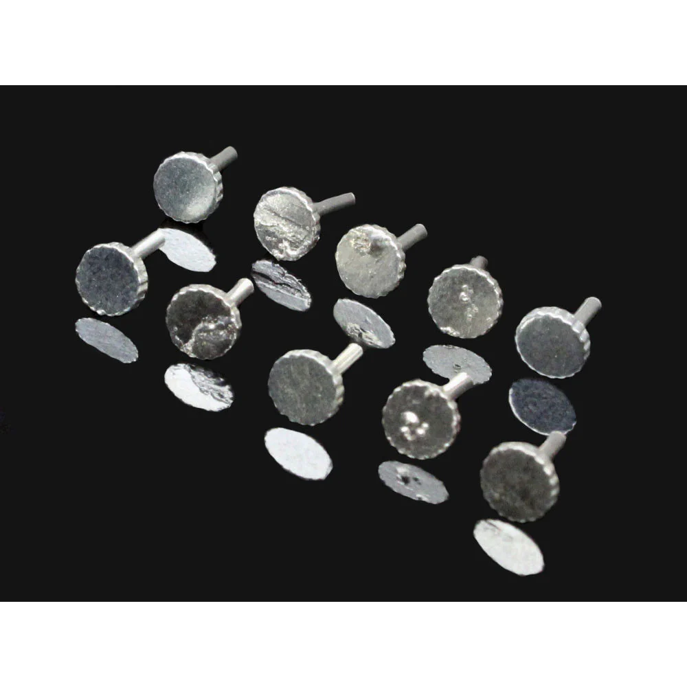 10pc Silver plated Back Pins for Push Pin - Image 3