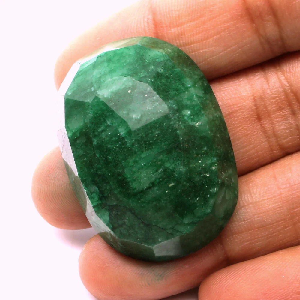 114.4Ct Natural Green Emerald High-End Oval Shape Gemstone - Image 3