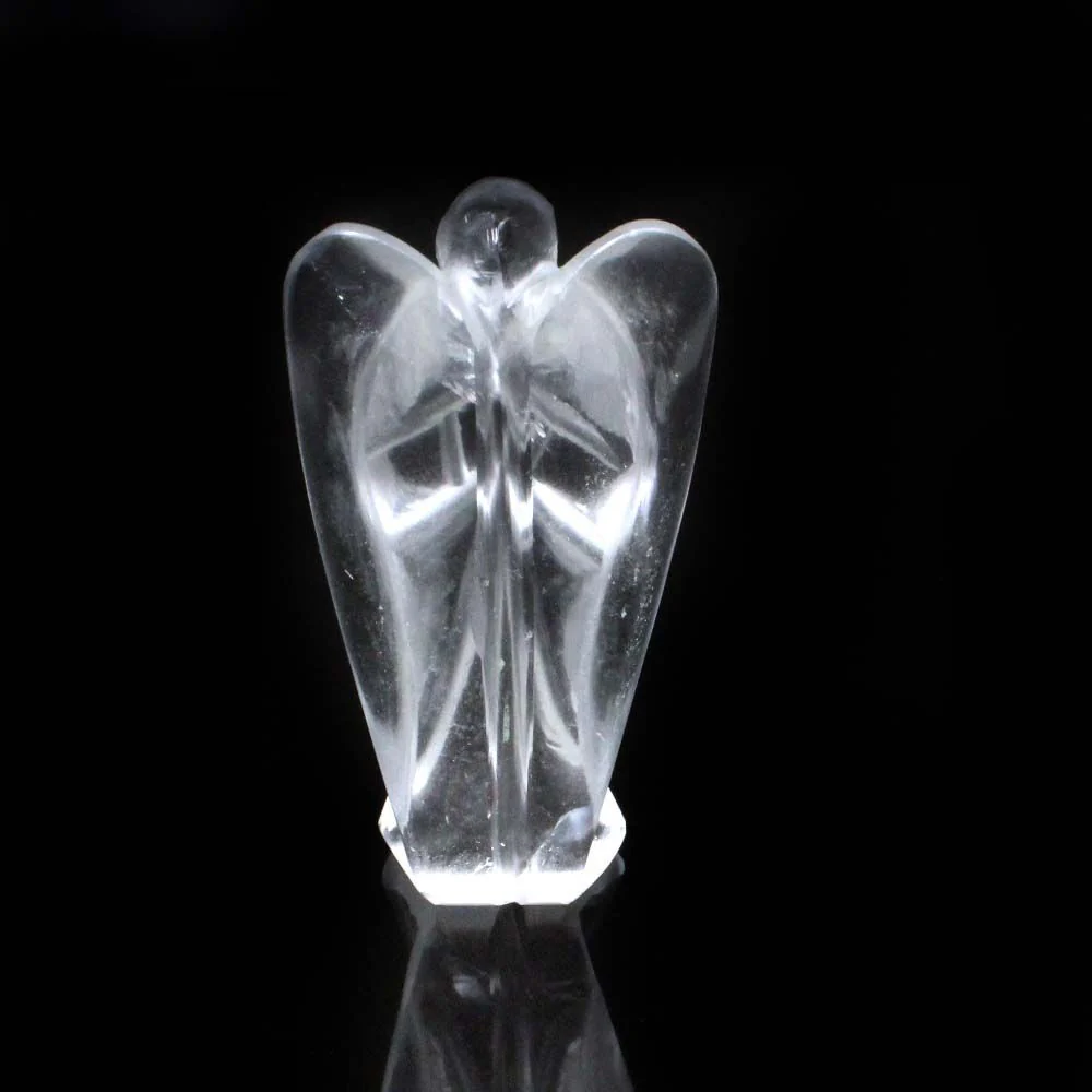 118Ct Clear Quartz Angel Altar Statue – Hand-Carved Natural Crystal - Image 3
