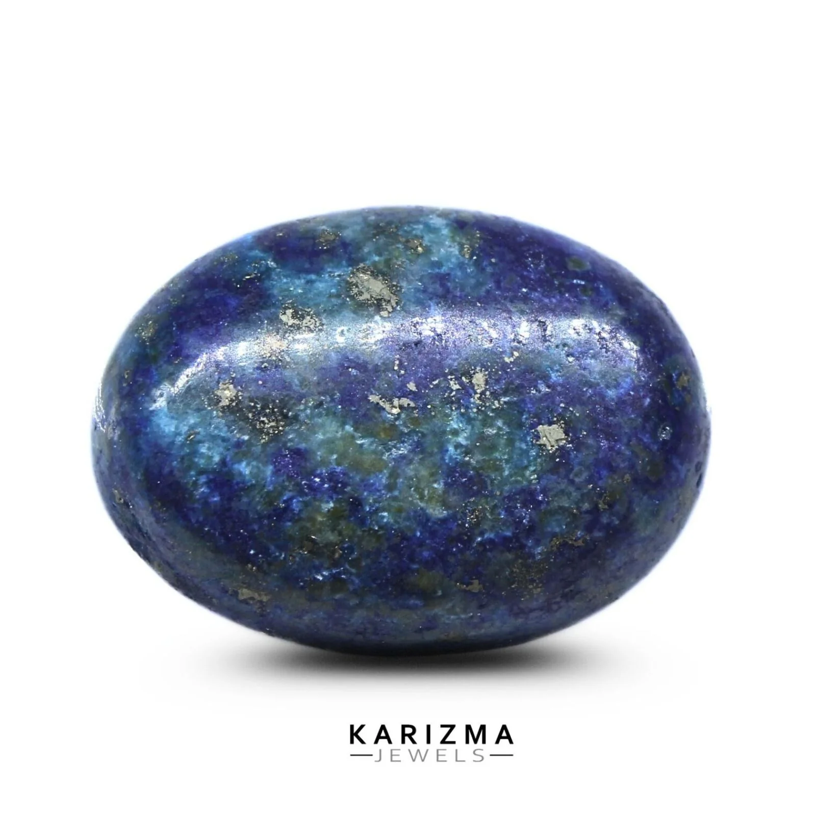 12.1Ct Natural Blue Lapis Untreated Smooth Oval Gemstone
