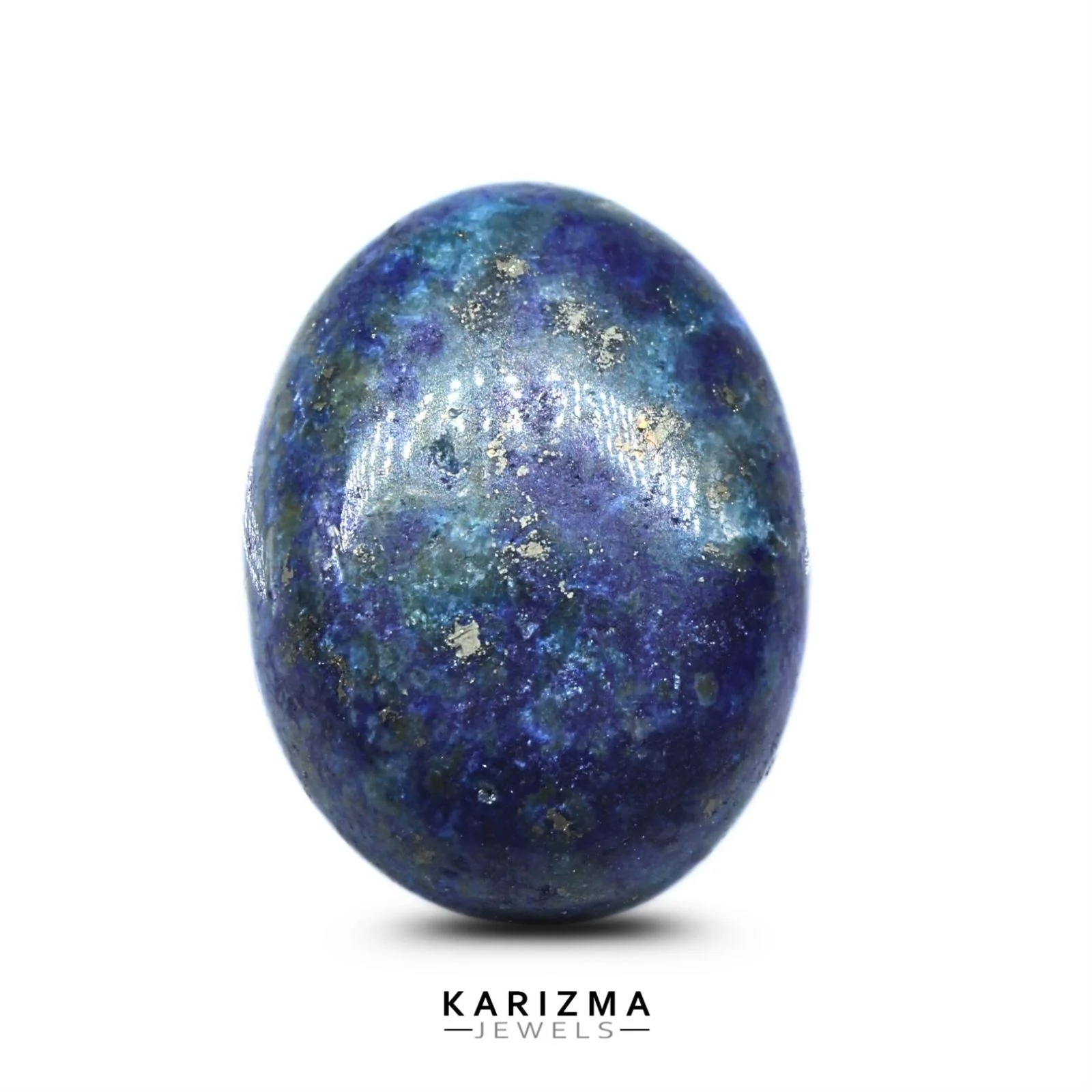 12.1Ct Natural Blue Lapis Untreated Smooth Oval Gemstone - Image 2