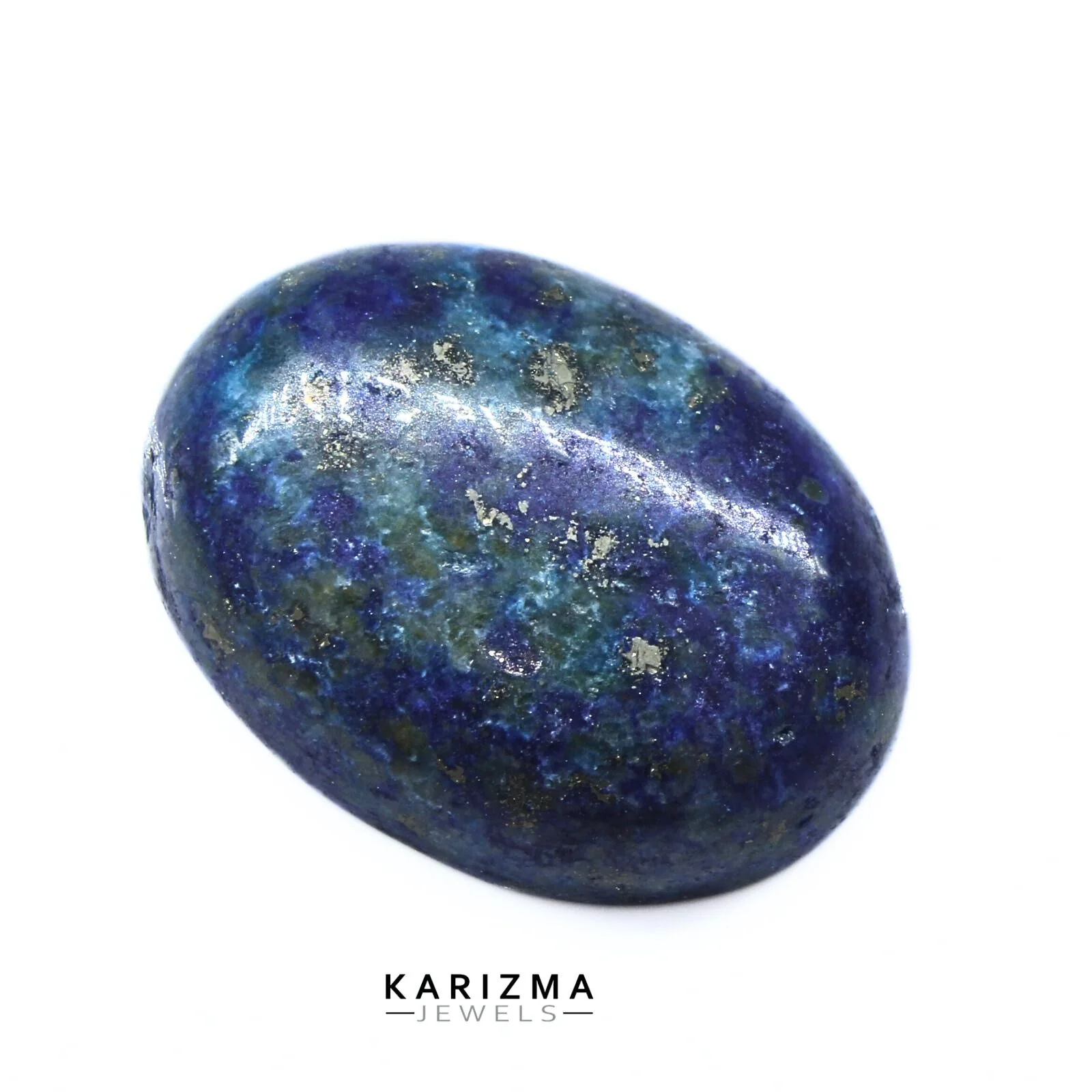 12.1Ct Natural Blue Lapis Untreated Smooth Oval Gemstone - Image 3