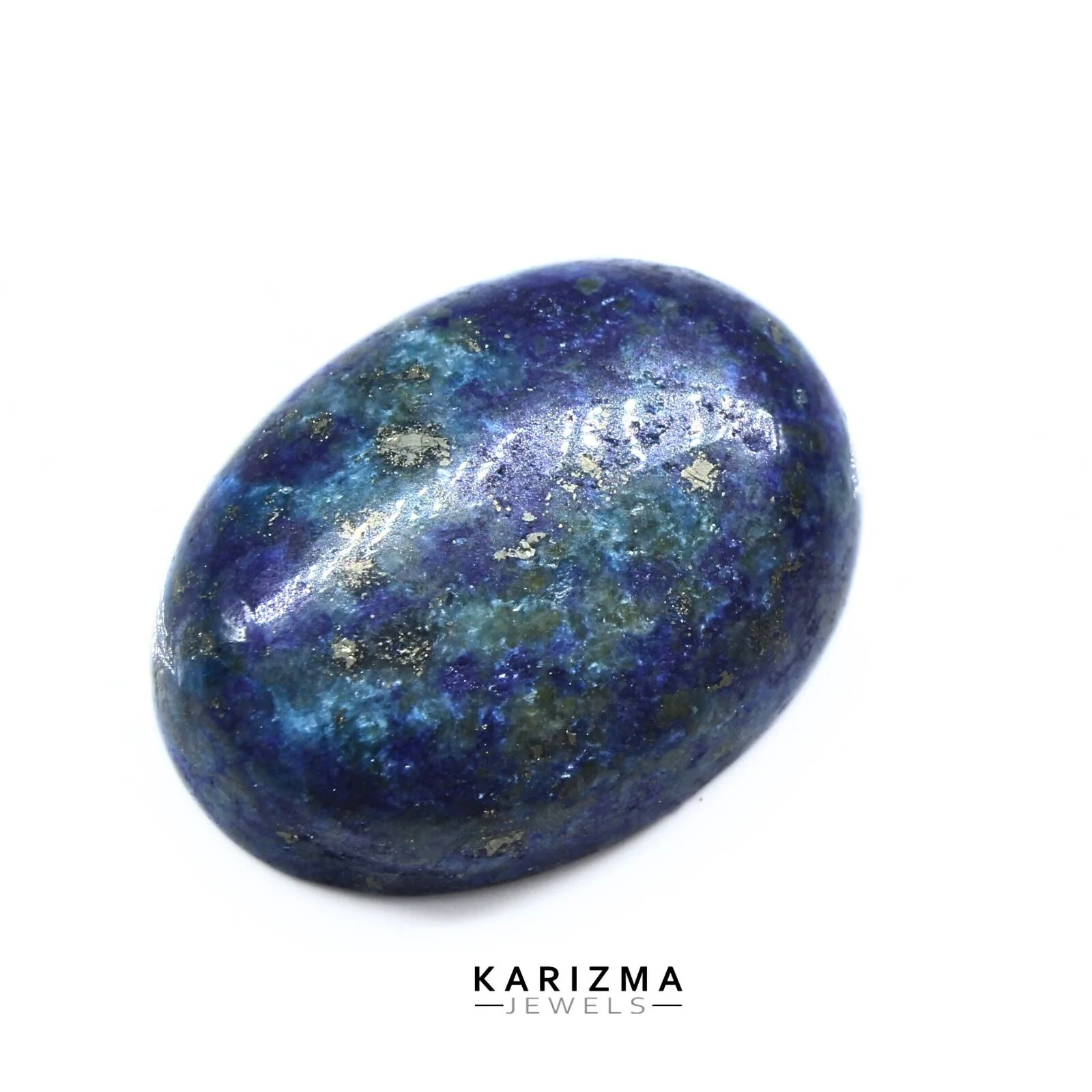 12.1Ct Natural Blue Lapis Untreated Smooth Oval Gemstone - Image 4