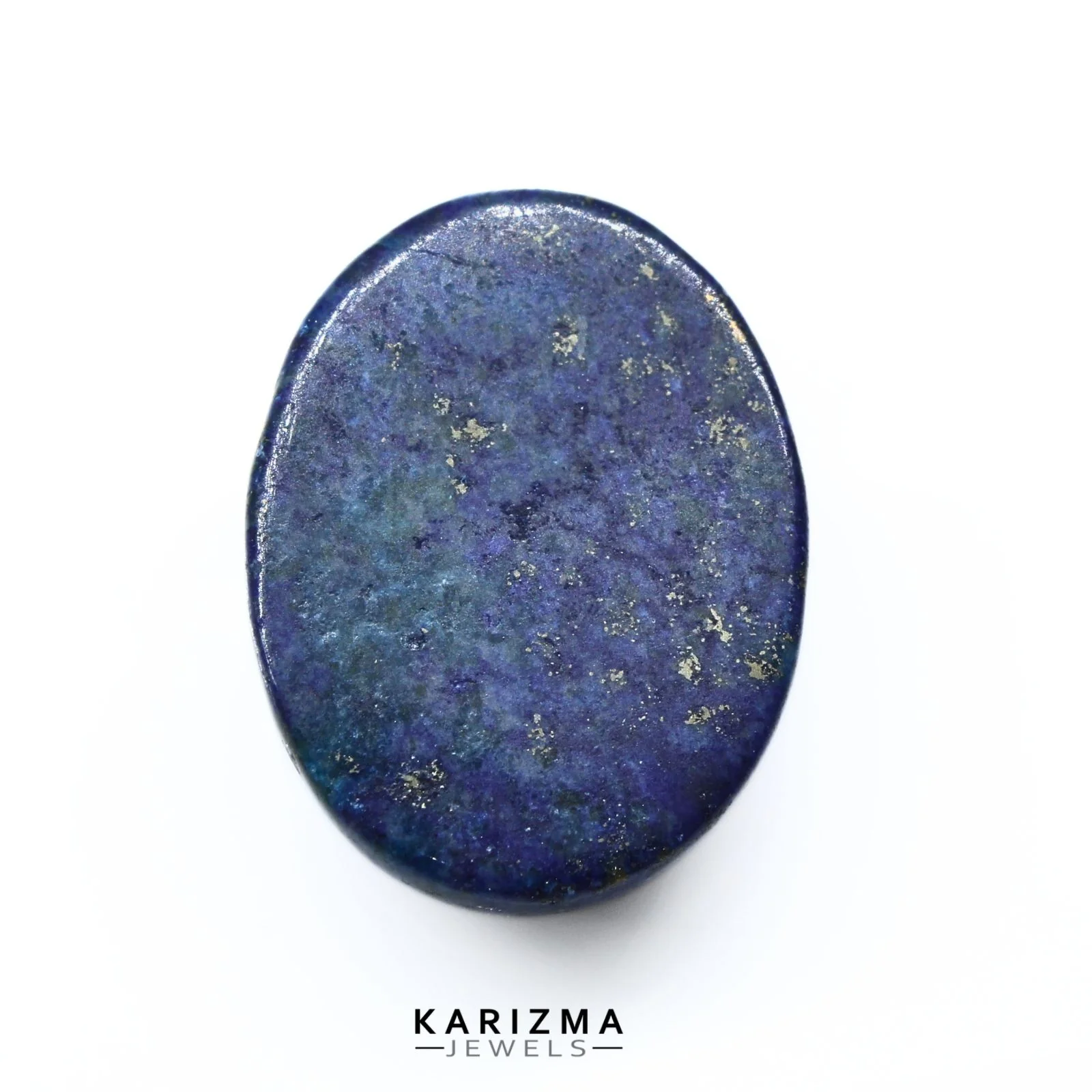 12.1Ct Natural Blue Lapis Untreated Smooth Oval Gemstone - Image 5