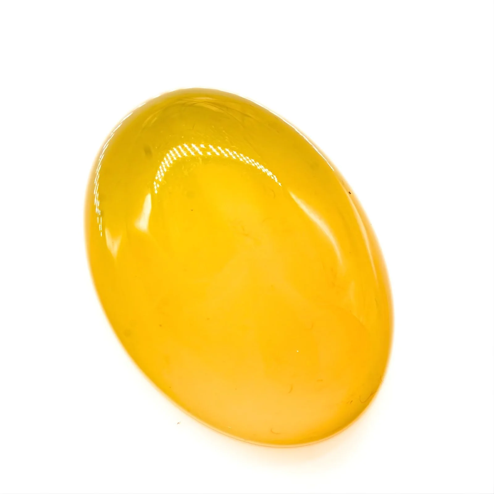 12.2Ct Natural Yellow Agate (Hakik) Oval Shape Designer Stone - Image 3