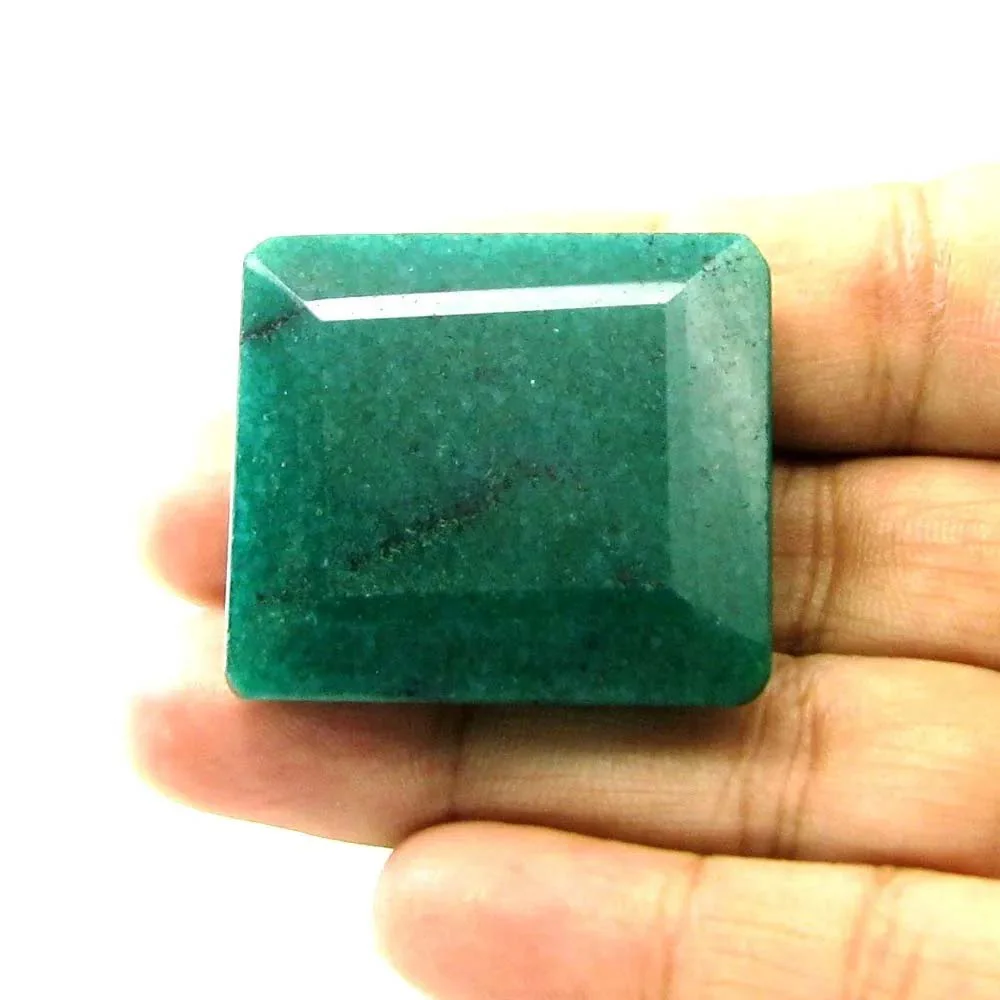 121.8 Ct Green Quartz Gemstone – Bold Rectangle Loose Stone - Image 2