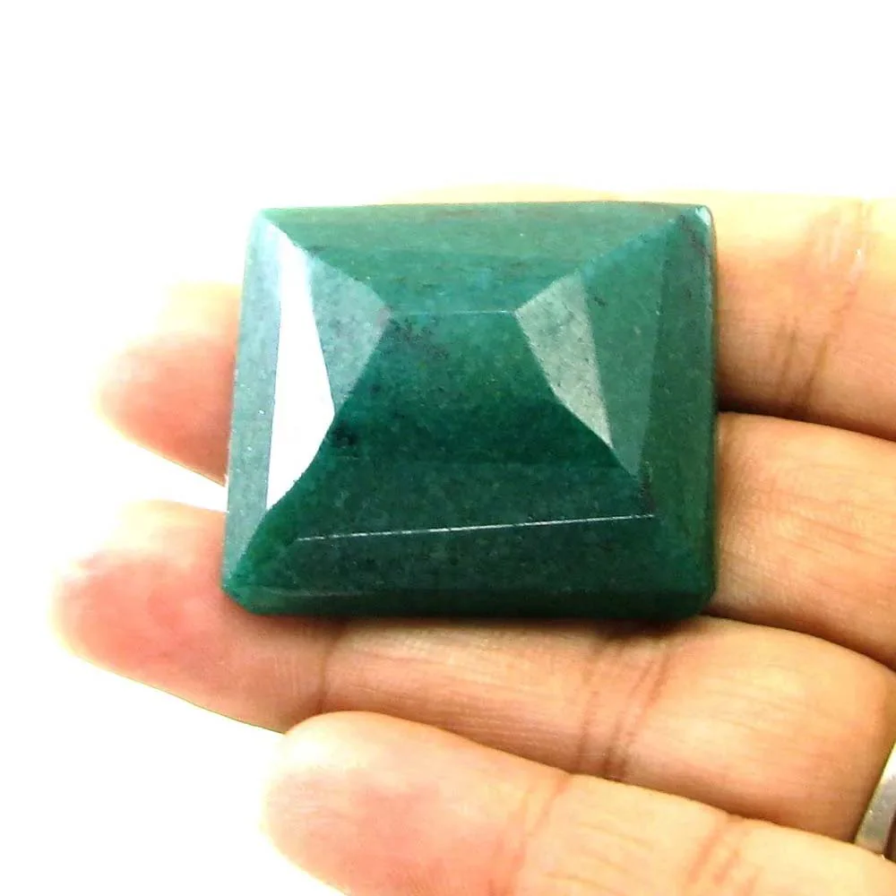 121.8 Ct Green Quartz Gemstone – Bold Rectangle Loose Stone - Image 3