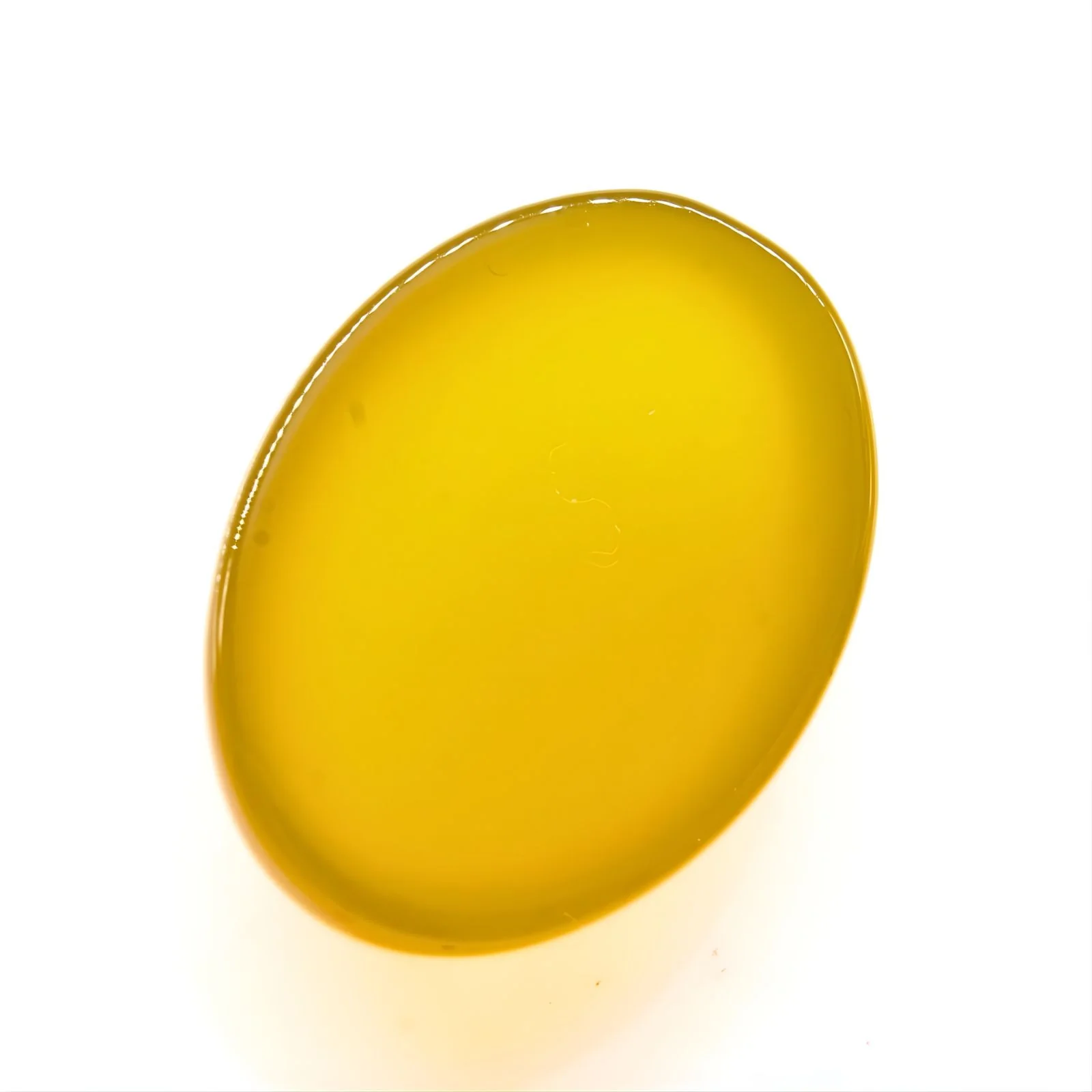 13.1Ct Natural Yellow Agate (Hakik) Oval Smooth Gemstone - Image 4
