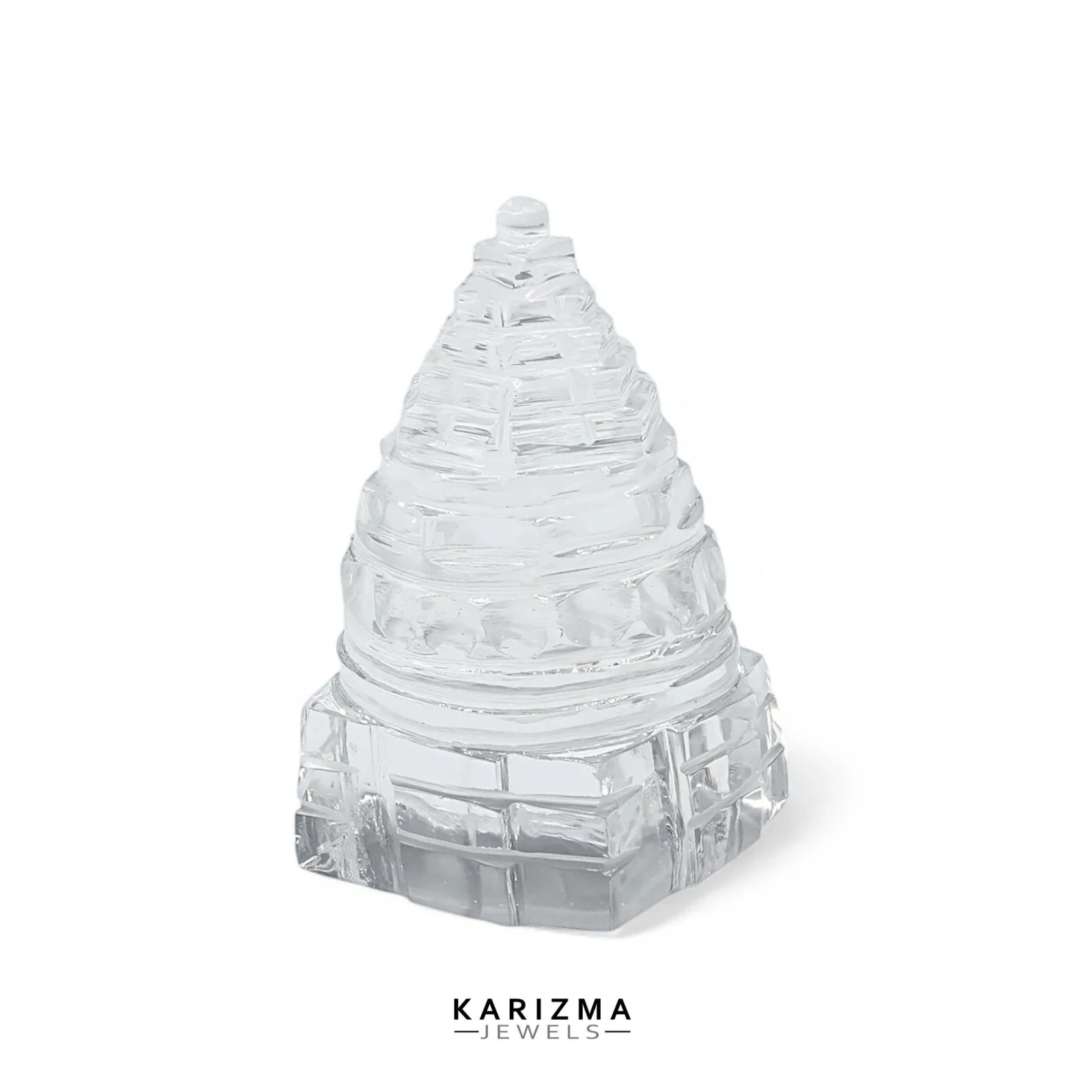 156.2CT Natural Crystal Quartz (Sphetic) Sacred Geometry Shree Yantra Religious - Image 3