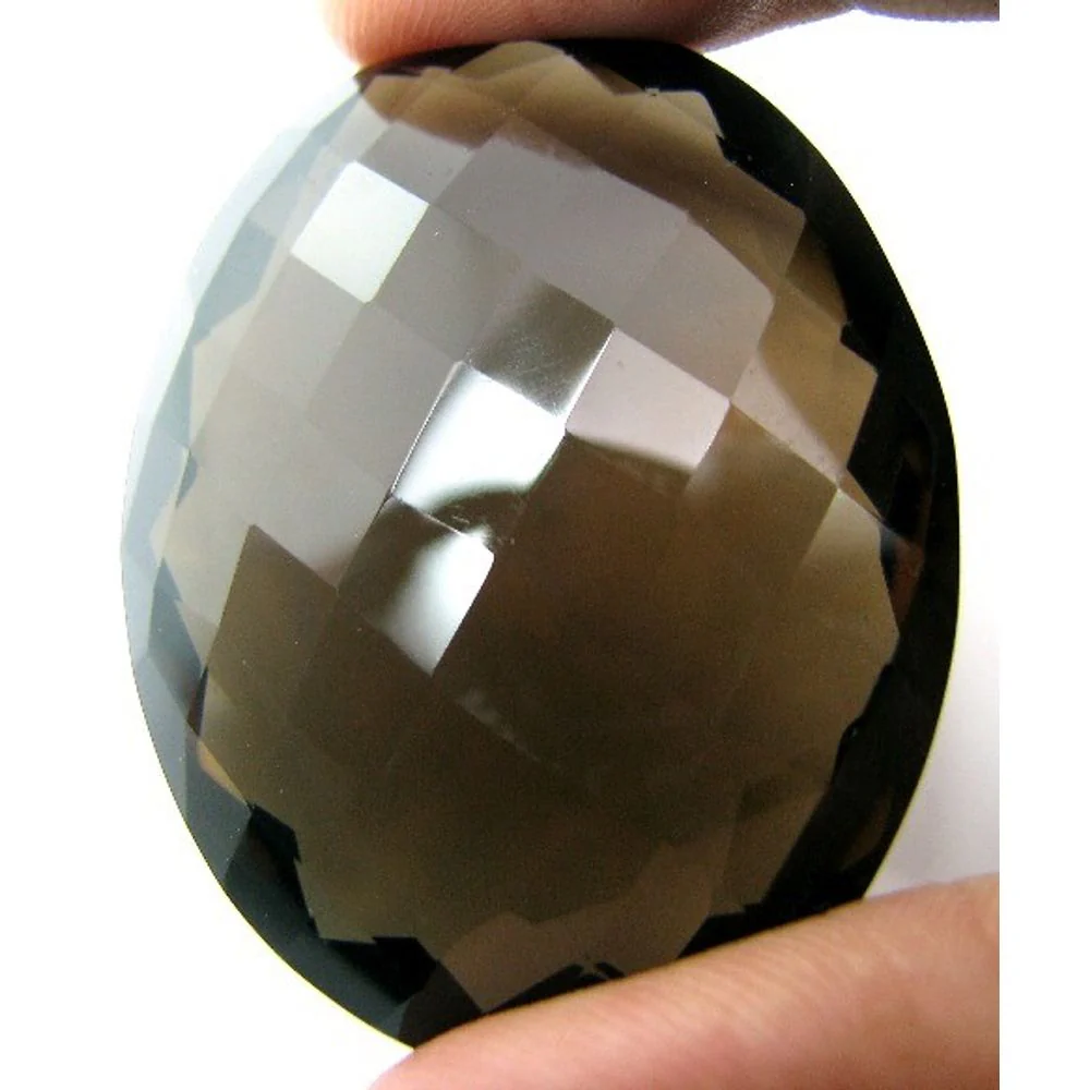 164Ct AAA Smoky Quartz Gemstone – Brilliant Chocolate Brown Faceted Jewelry Stone - Image 3