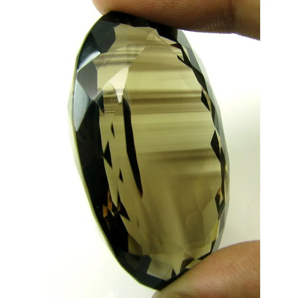 186 Ct Genuine Smoky Quartz – Transparent Brown Crystal Loose Gemstone for Jewelry Making - Image 2