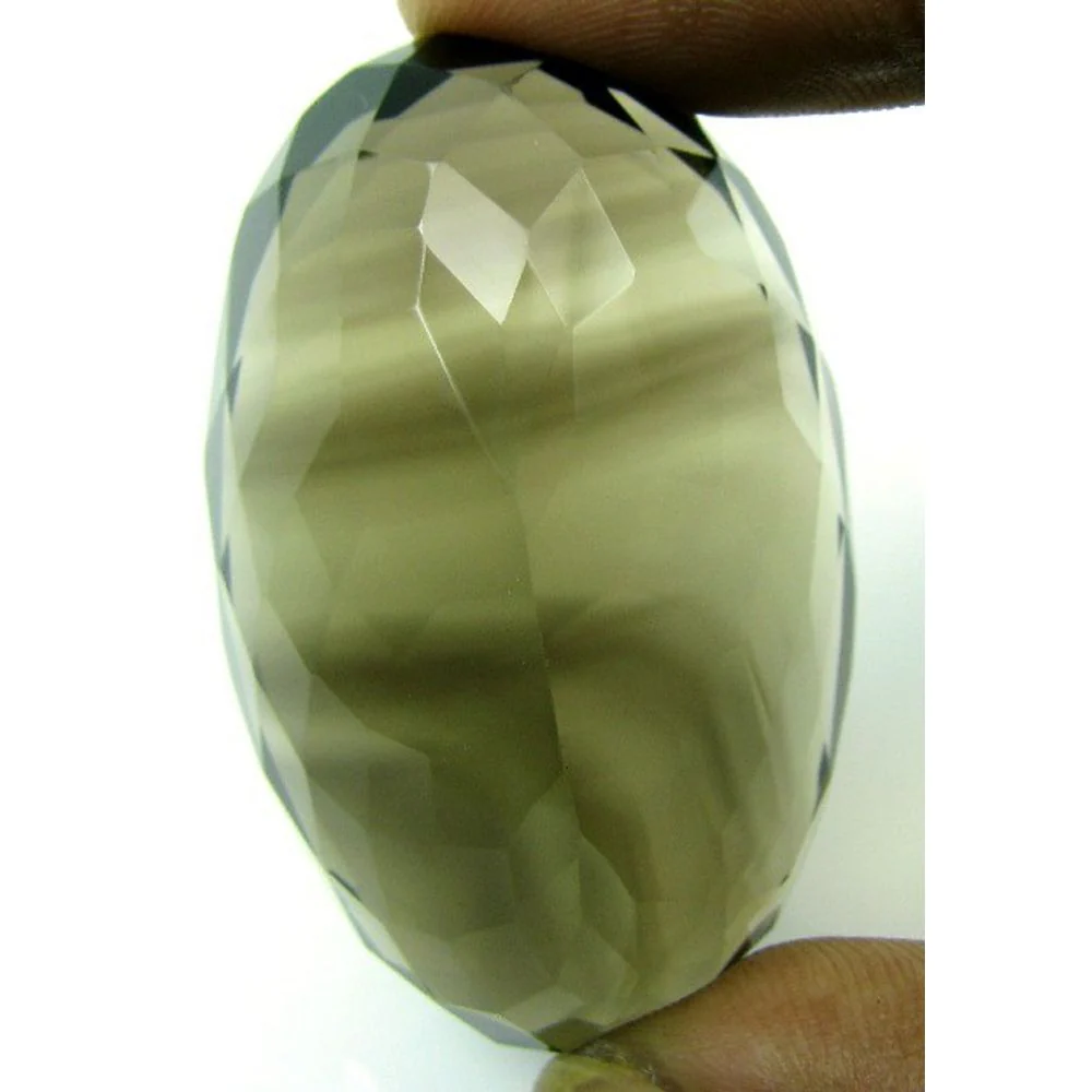 186 Ct Genuine Smoky Quartz – Transparent Brown Crystal Loose Gemstone for Jewelry Making - Image 3