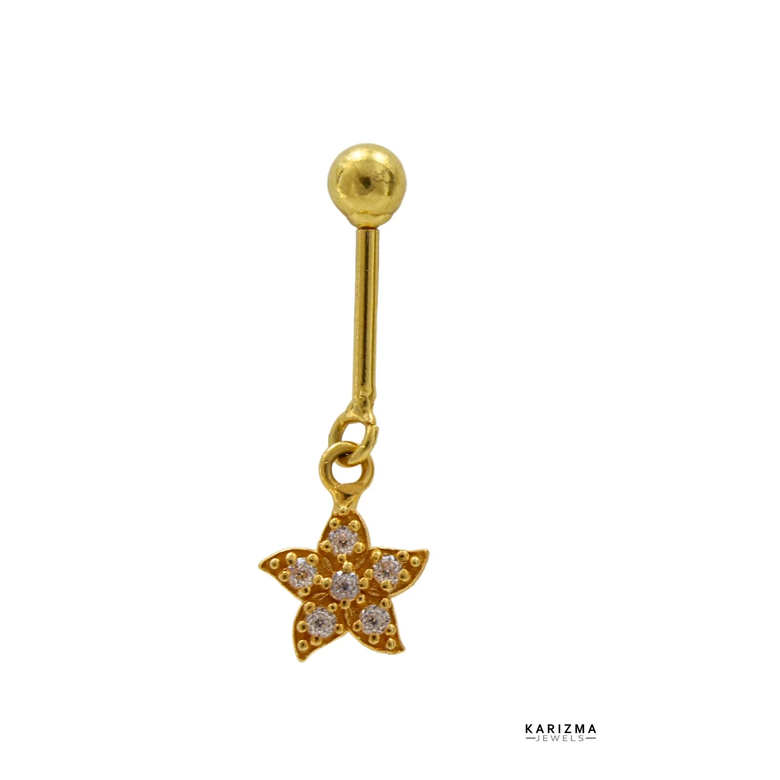 18k Real Gold Bugadi Drops & Danglers CZ Earring for Women and Girls - Image 7