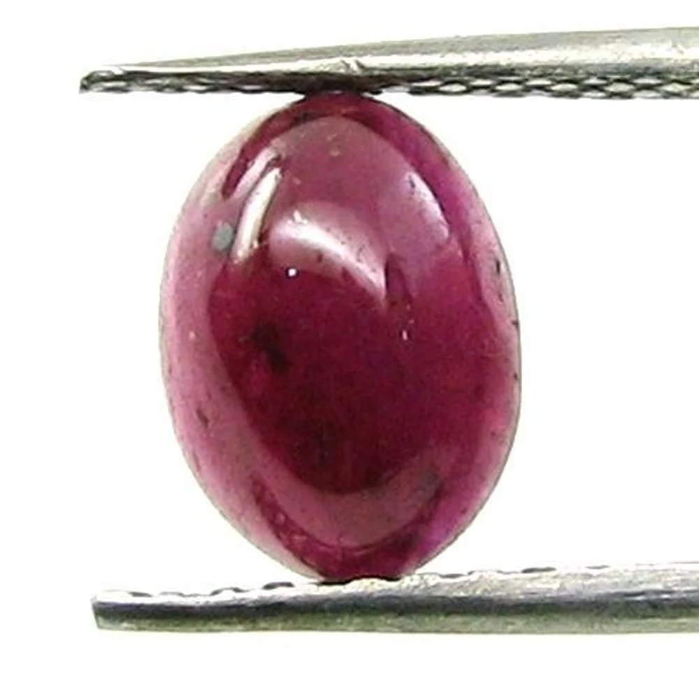 2.3Ct Natural Ruby Oval Cabochon Birthstone Gemstone