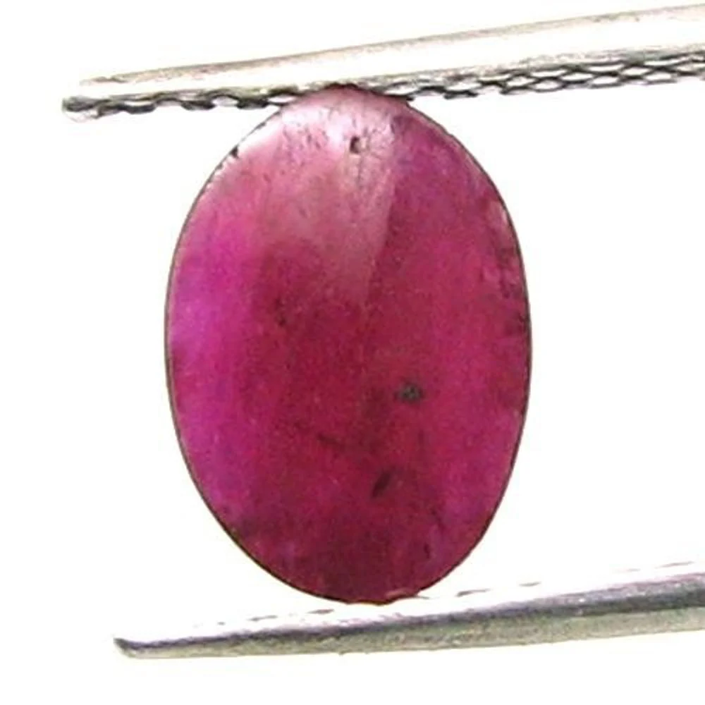 2.3Ct Natural Ruby Oval Cabochon Birthstone Gemstone - Image 3