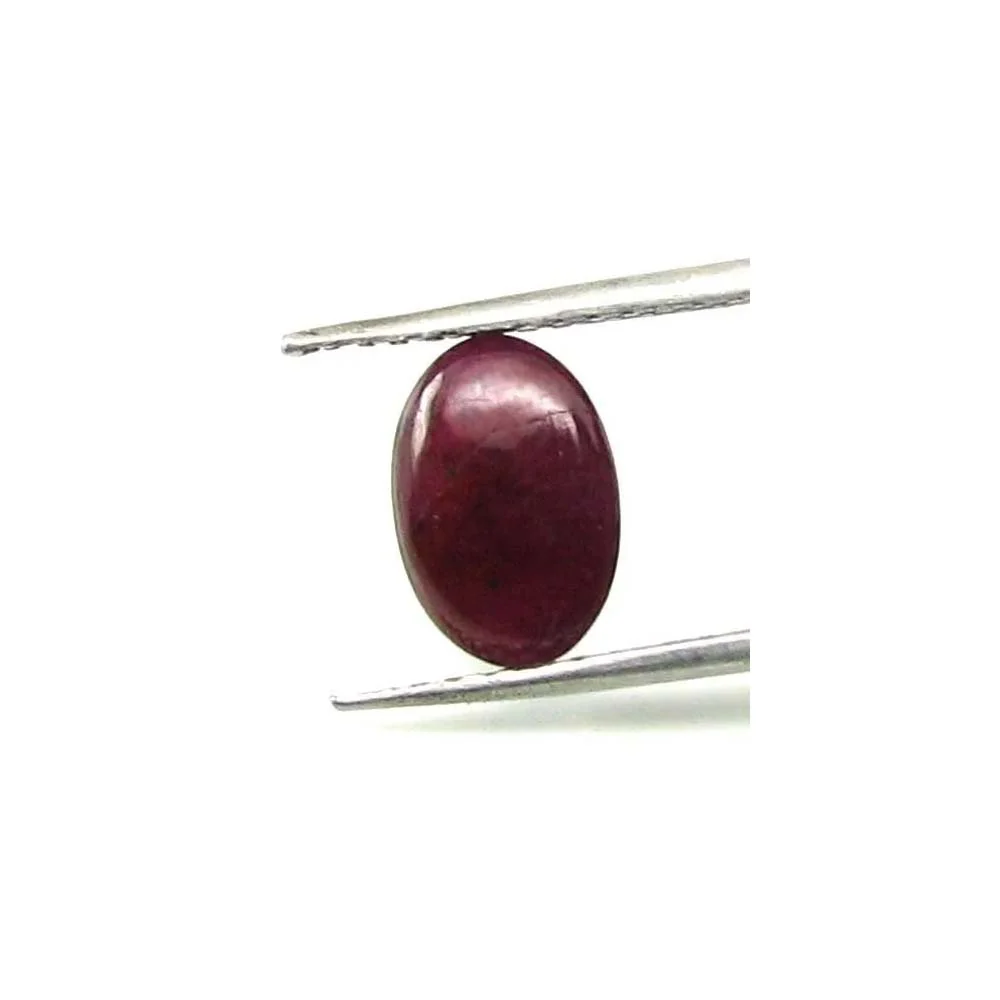 2.3Ct Natural Ruby Oval Cabochon Gemstone - Sun Planet Stone - Image 3