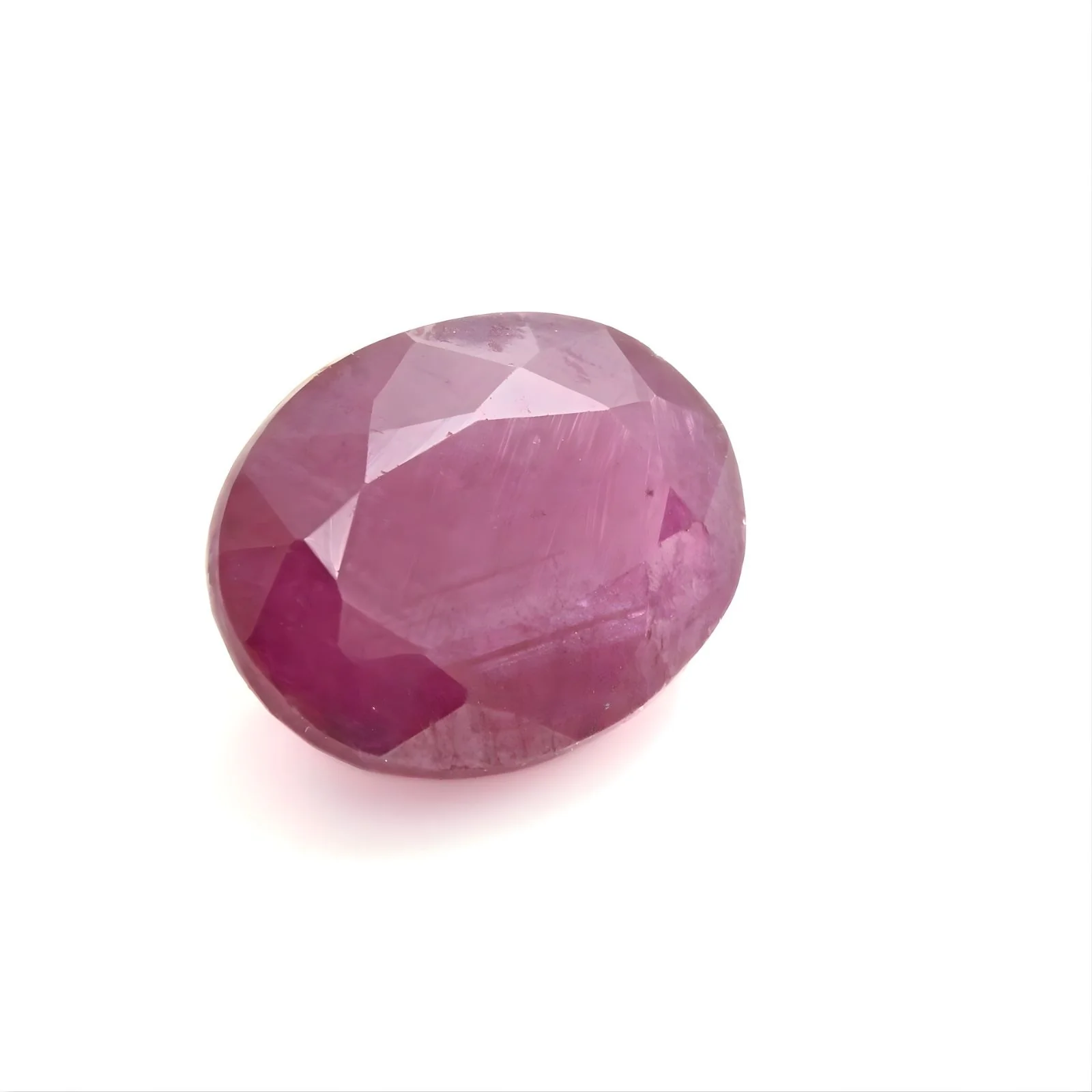 2.5Ct Natural Purplish Red Ruby (Manik) Oval Artisan Jewelry Gemstone - Image 2