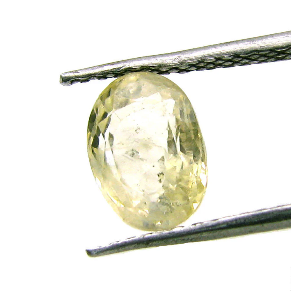 2.7Ct Natural Light Yellow Sapphire Gemstone - Image 2