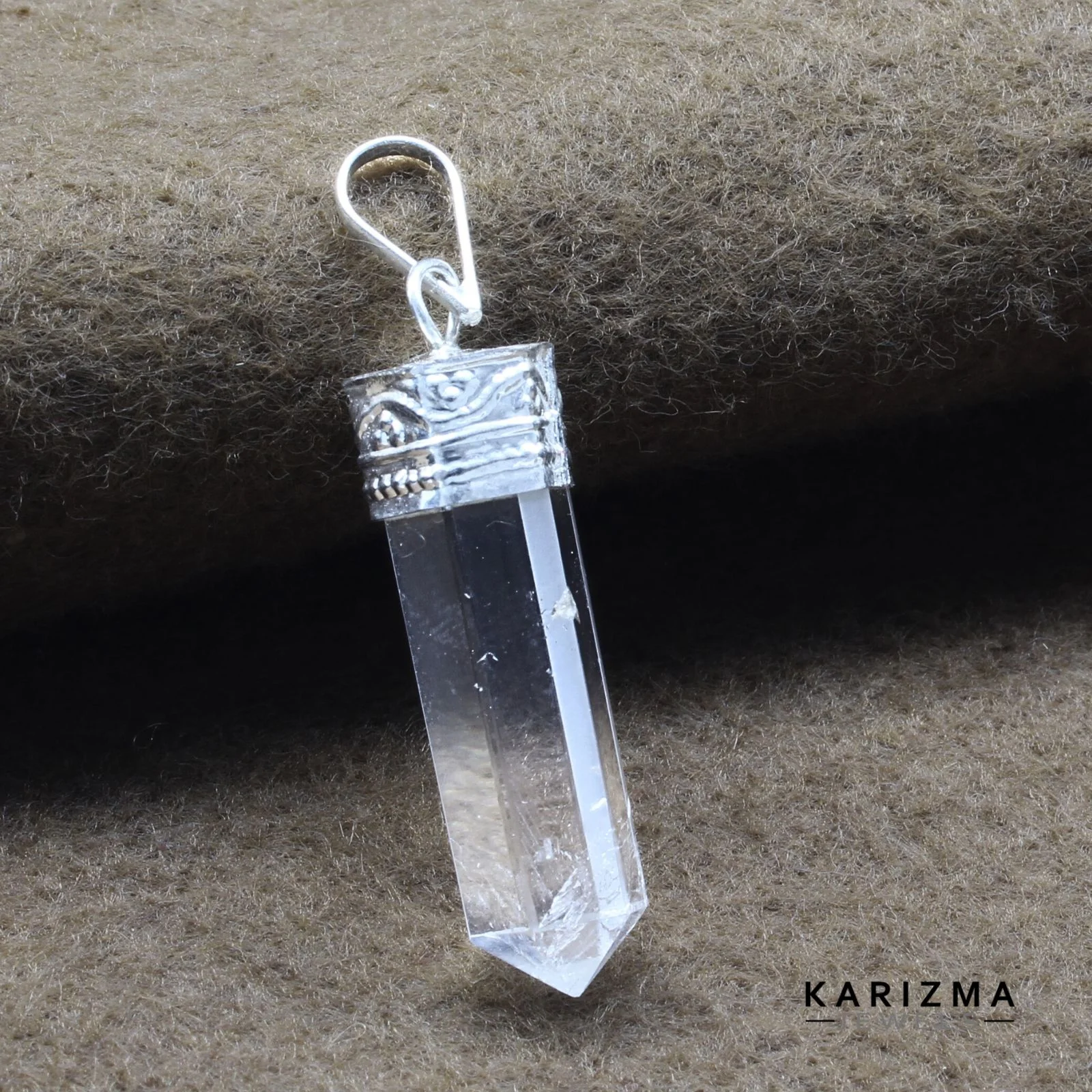 22.3Ct Quartz Crystal Point Pendant