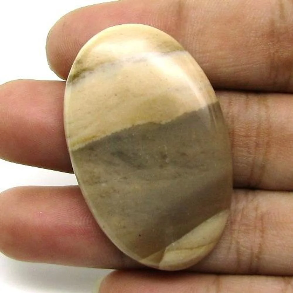 256Ct Natural Brown Jasper Parcel – 5pcs Polished Cabochon Stones - Image 4