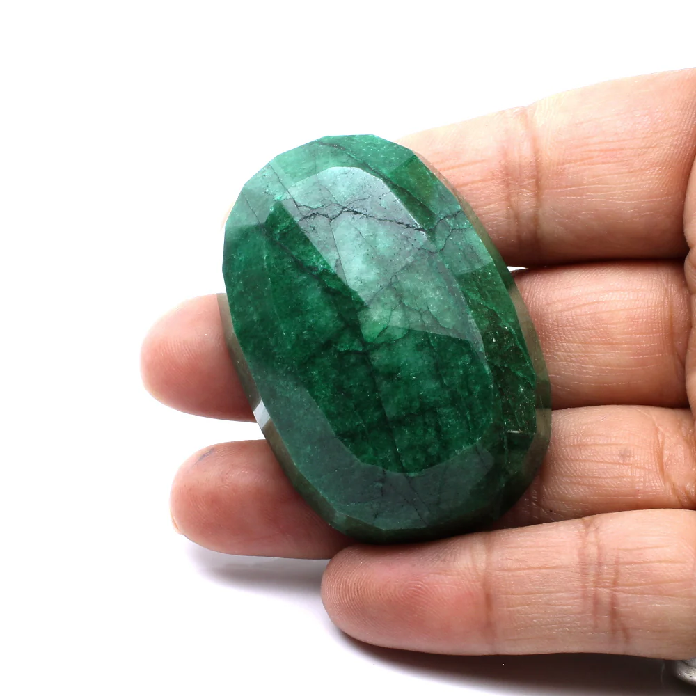 287.8 Carat Natural Brazilian Emerald – Extra Large Green Faceted Statement Gemstone - Image 4