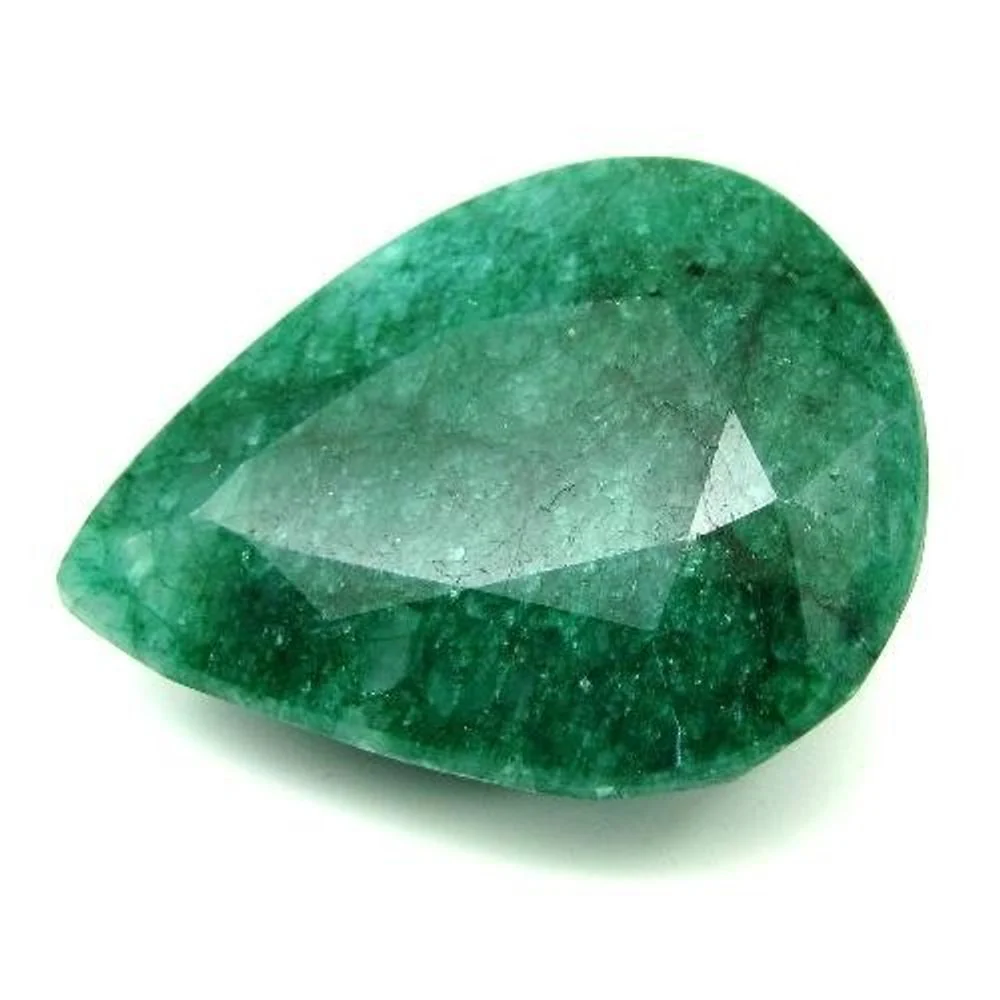 294.6Ct Natural Green Emerald Pear Shape Mercury Gemstone