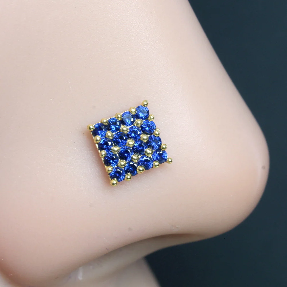 2pc Set triangle and square Nose stud - Image 2