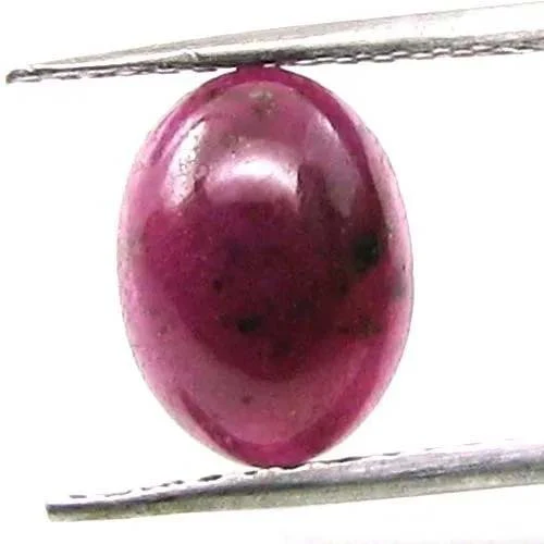 3.4Ct Natural Ruby Oval Cabochon Durable Gemstone