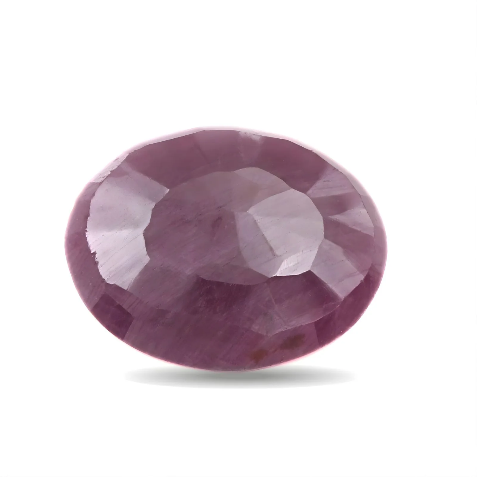 3.4Ct Purplish Red Ruby (Manik) Oval Cut - Natural Gemstone - Image 3