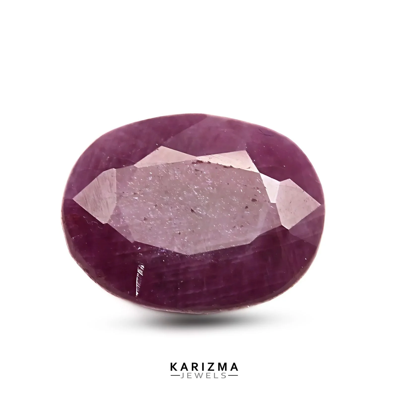3.5Ct Natural Purplish Red untreated Ruby Oval Durable Gemstone - Image 2