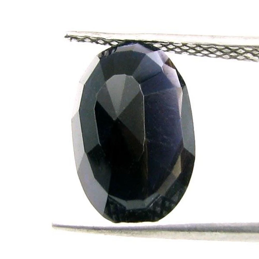 3.5Ct Natural Violet Blue Iolite – Oval Precision Checker Cut Gem - Image 3