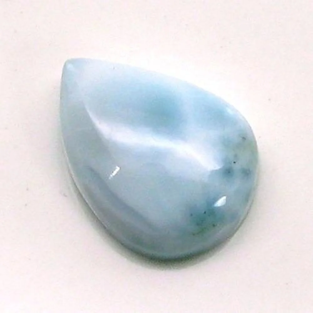 3.6Ct Natural Larimar Gemstone – Caribbean Blue Ocean Pattern Stone