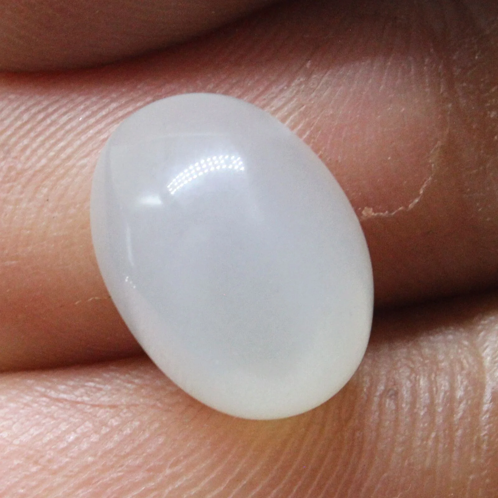 3.7Ct Natural Cloudy white Moonstone Gemstone for Ring Pendant - Image 3
