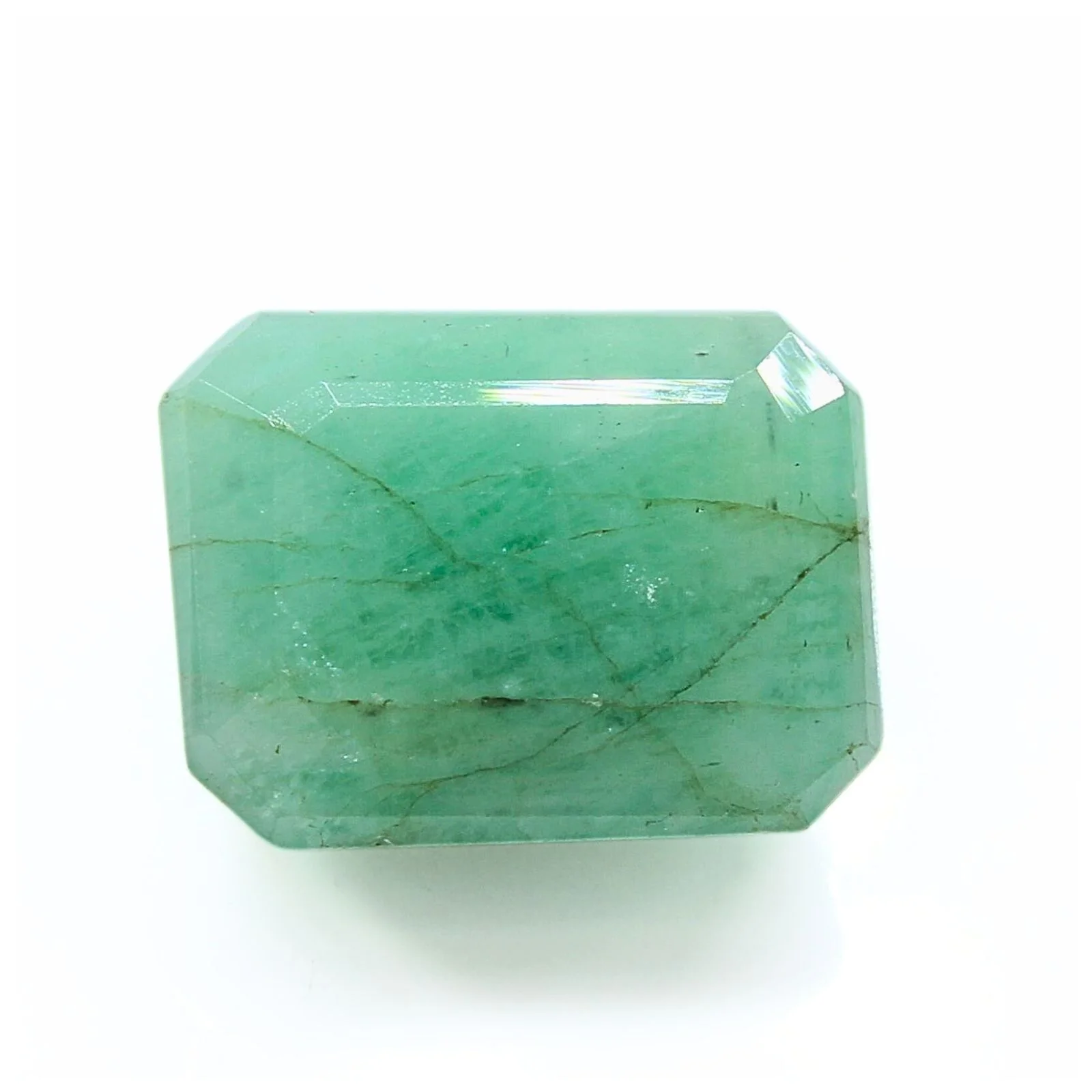 3.8Ct Natural Green Emerald (Panna) Rectangle Gemstone - Image 2
