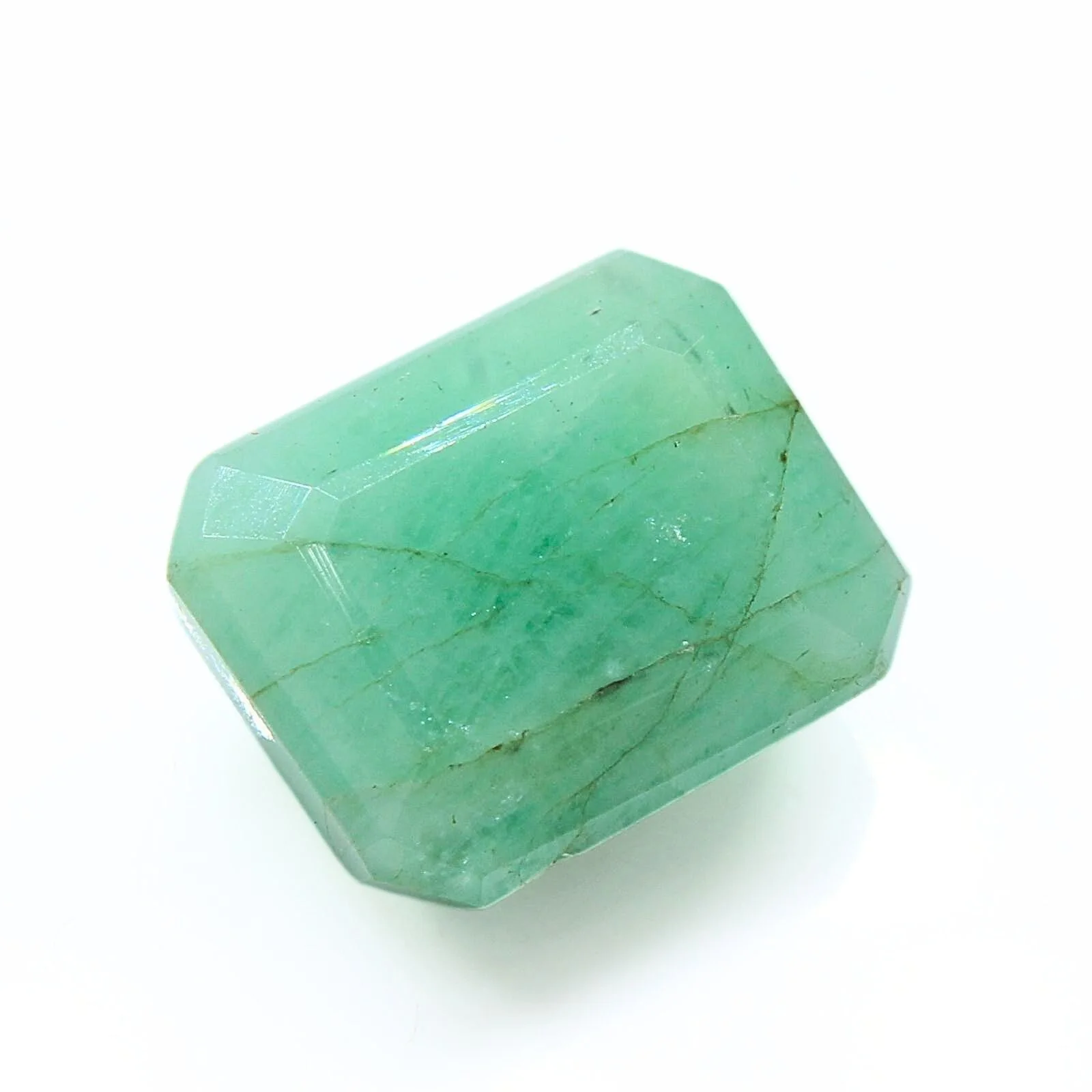 3.8Ct Natural Green Emerald (Panna) Rectangle Gemstone - Image 4