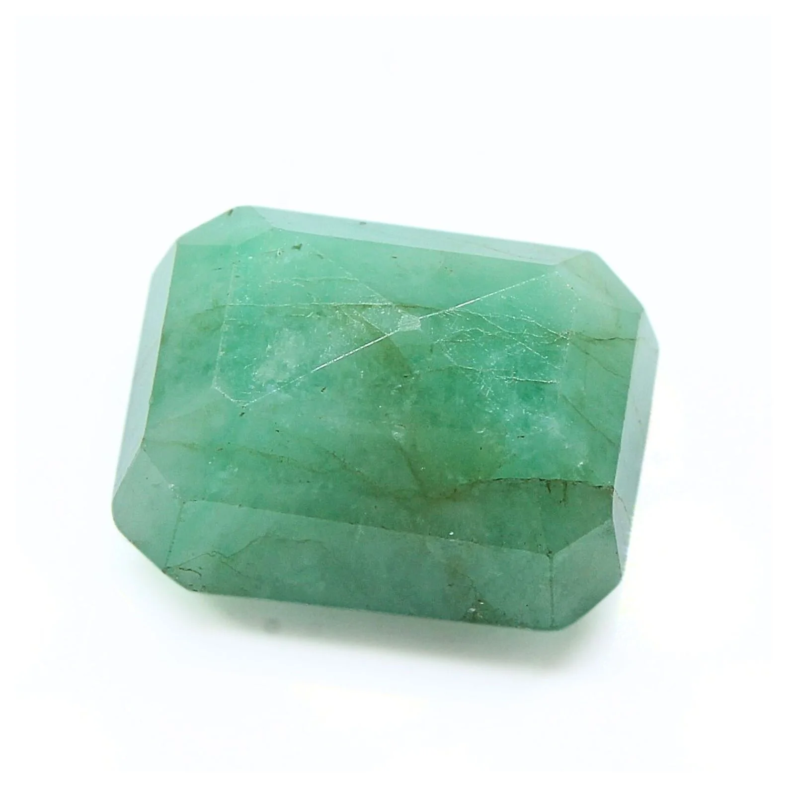 3.8Ct Natural Green Emerald (Panna) Rectangle Gemstone - Image 5