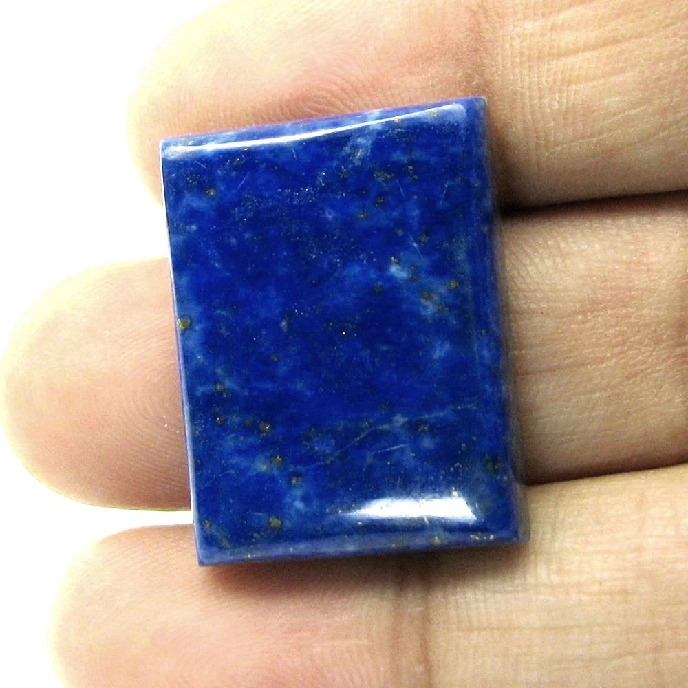32.6Ct Natural Blue Lapis Lazuli Rectangle Polished Loose Gemstone