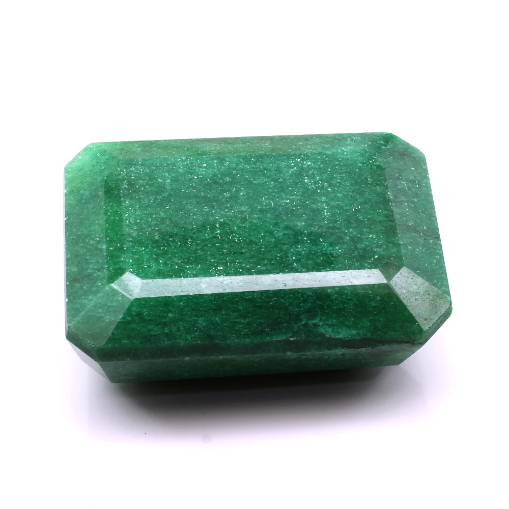360.5Ct Emerald Gemstone – Rich Green Rectangular Cut Jewelry Stone