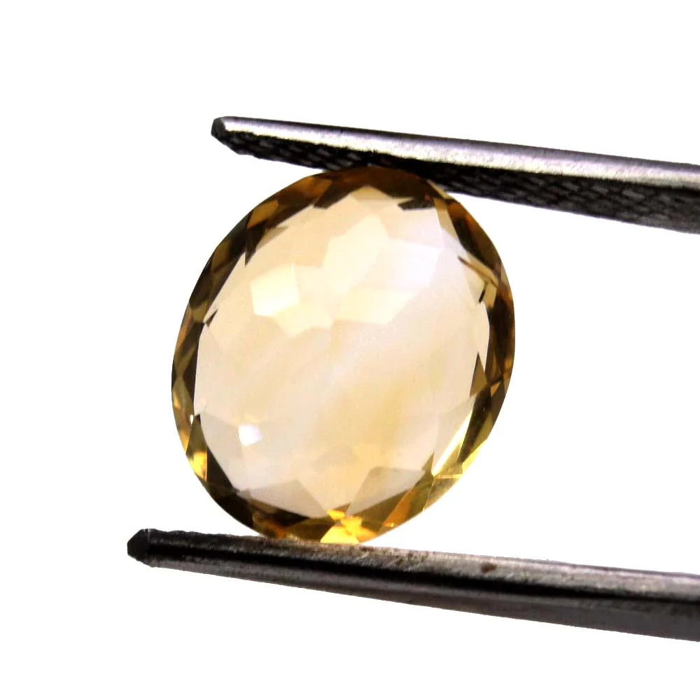4.1Ct Natural Yellow Citrine Fine Quality Oval Cut Gemstone - Image 3
