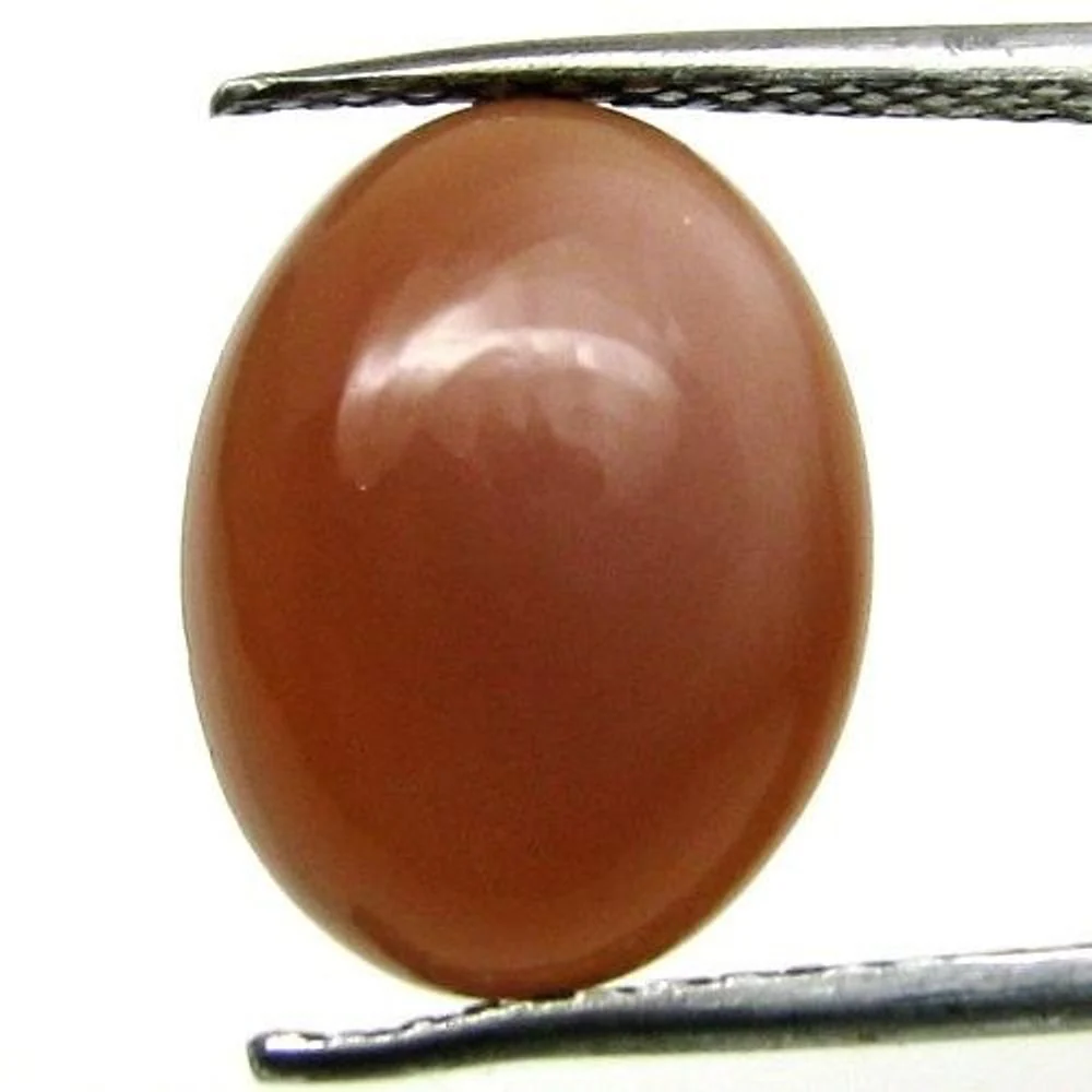 4.2CT Natural Orange Moonstone Oval Cabochon Spiritual Gemstone - Image 2