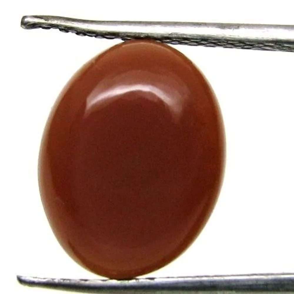 4.3CT Natural Orange Moonstone Smooth Polished Loose Gemstone - Image 2