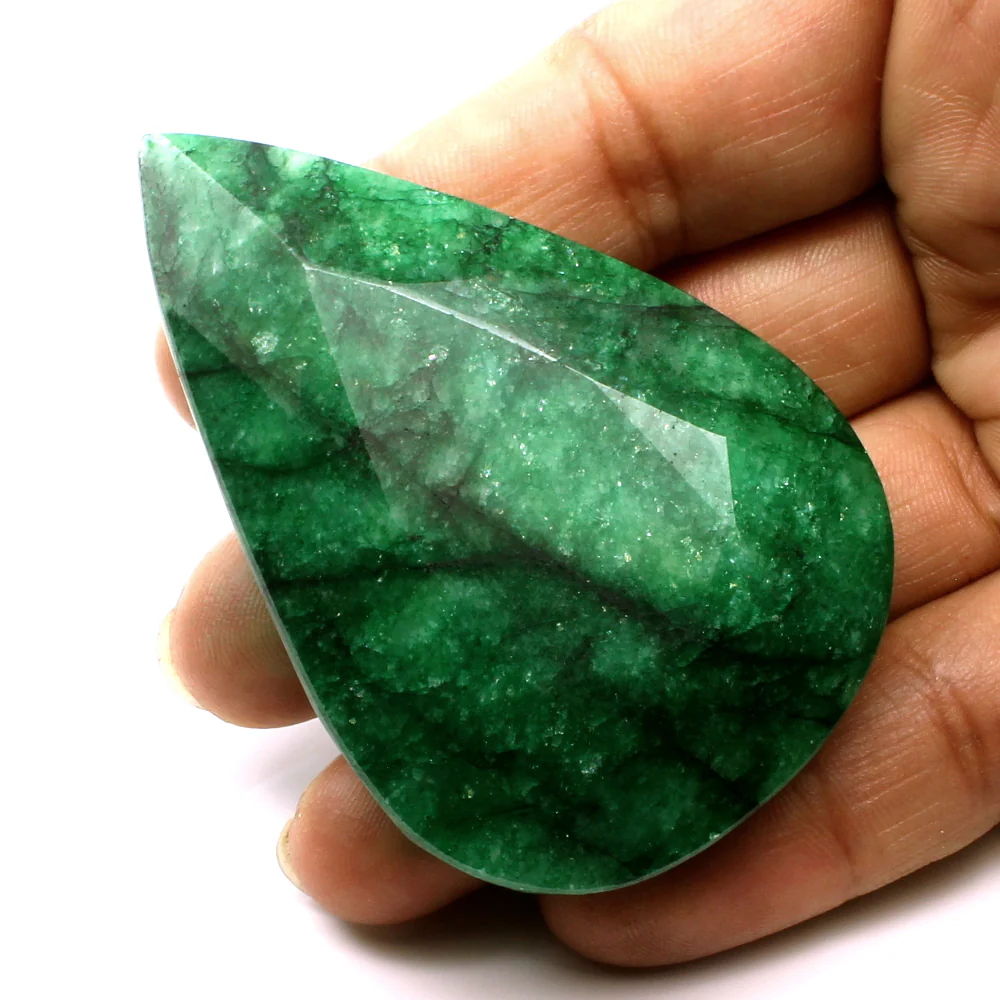 405Ct Premium Natural Brazilian Green Emerald Gemstone - Image 2