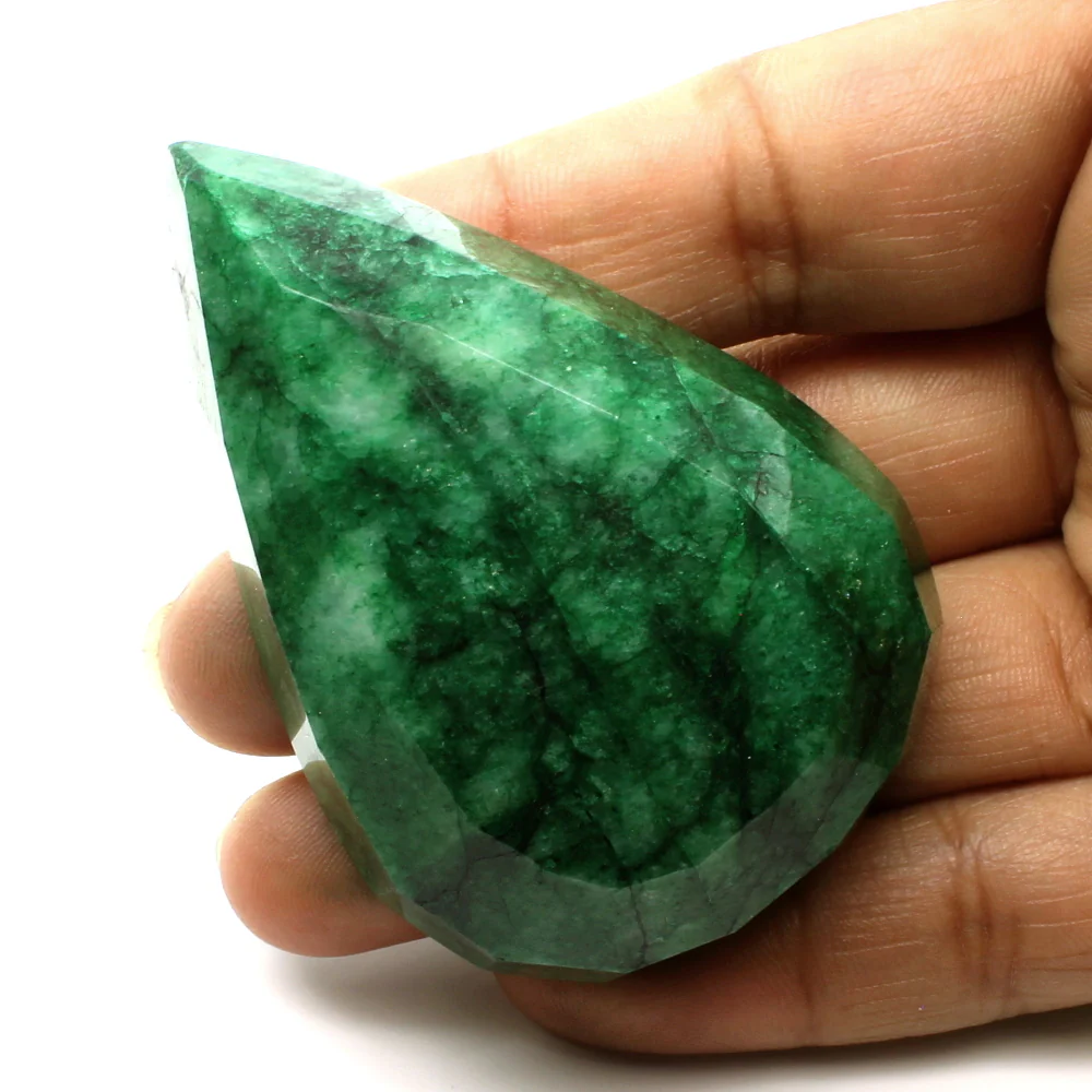 405Ct Premium Natural Brazilian Green Emerald Gemstone - Image 3