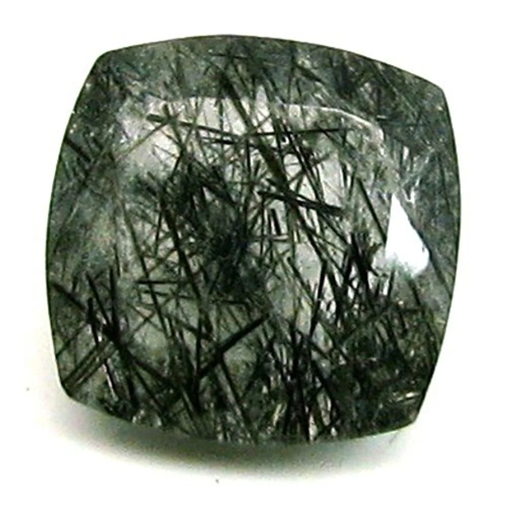 4Ct Natural Black Needle Rutile Quartz Gemstone – Striking Inclusion Crystal