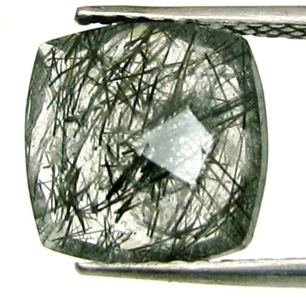4Ct Natural Black Needle Rutile Quartz Gemstone – Striking Inclusion Crystal - Image 3