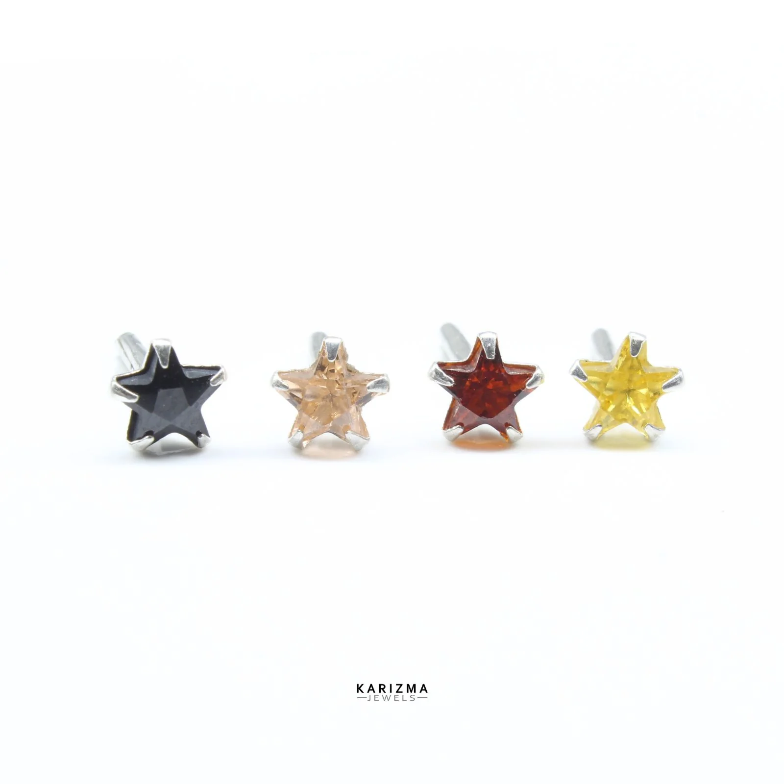 4pc Set Silver Star Shape Nose Piercing - Image 15