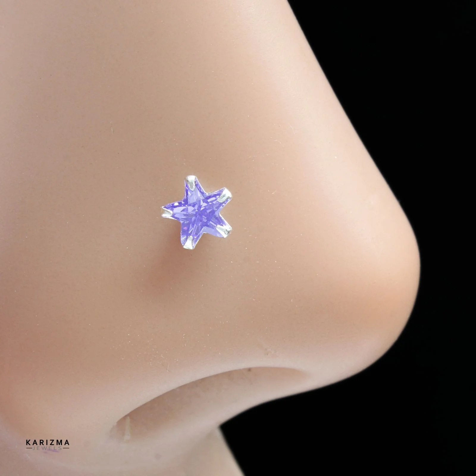 4pc Set Silver Star Shape Nose Piercing - Image 9